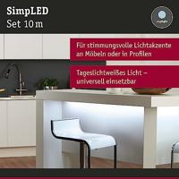 Paulmann SimpLED 78977 LED-strip complete set Met connector (male) 12 V 10 m Daglichtwit 1 stuk(s) - thumbnail