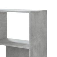 Boekenkast 4-laags hoek 85x85x140 cm bewerkt hout betongrijs - thumbnail