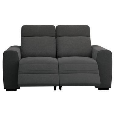 Bank James verstelbaar 2-zits - stof Supple - antraciet - Leen Bakker