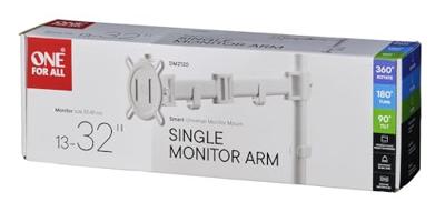 OneForAll DM 2120 Universele enkele monitorarm Monitorarm Wit