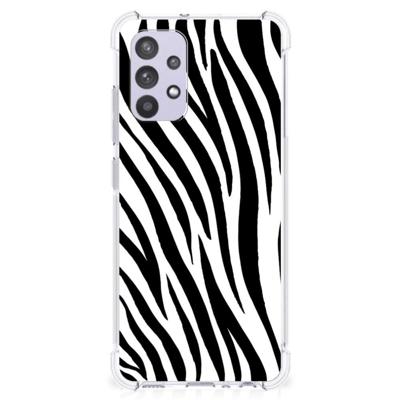 Samsung Galaxy A32 4G | A32 5G Enterprise Editie Case Anti-shock Zebra Samsung Galaxy A32 4G | A32 5G Enterprise Editie Case Anti-shock Zebra
