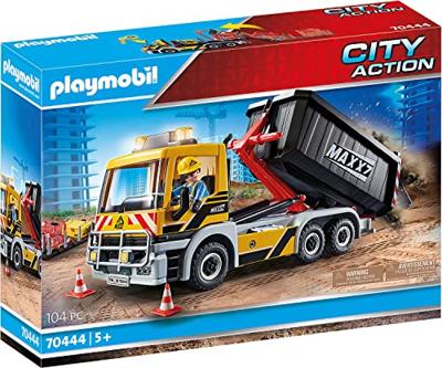 PLAYMOBIL City Action vrachtwagen met wissellaadbak 70444