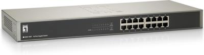 LevelOne GSW-1657 netwerk-switch Unmanaged Gigabit Ethernet (10/100/1000) Zwart, Grijs