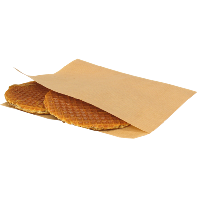 Snackenvelop | 15x15cm | papier | bruin | 2000 stuks