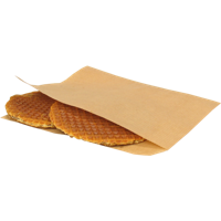 Snackenvelop | 15x15cm | papier | bruin | 2000 stuks - thumbnail