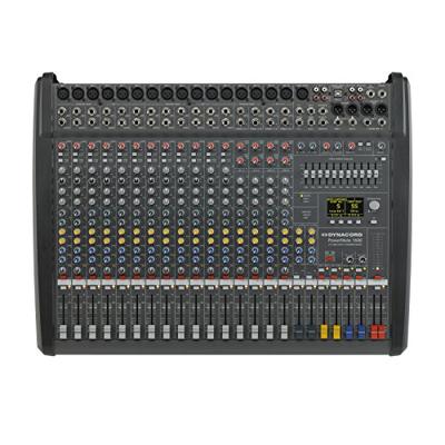 DYNACORD POWERMATE 1600-3 mengpaneel 16 kanalen 20 - 30000 Hz Zwart, Grijs