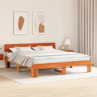 Bedframe Wasbruin 180 x 200 cm Massief grenenhout - thumbnail
