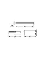 Grohe Rapido Smartbo. Verlengstuk 2,5 cm - thumbnail