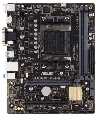 Asus A68HM-PLUS Moederbord Socket AMD FM2+ Vormfactor Micro-ATX Moederbord chipset AMD® A68H Asus A68HM-PLUS Moederbord Socket AMD FM2+ Vormfactor Micro-ATX Moederbord chipset AMD® A68H