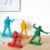 Balvi soldaten 18,7 x 7,5 x 17 cm polyresin 4 delig - thumbnail