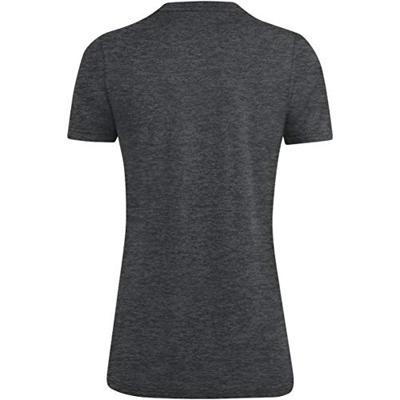 JAKO 6129D T-Shirt Premium Basics Dames - Antraciet Gemeleerd - 40
