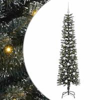 Kunstkerstboom met 300 LED Groen 180 cm PVC en Plastic en Staal - thumbnail