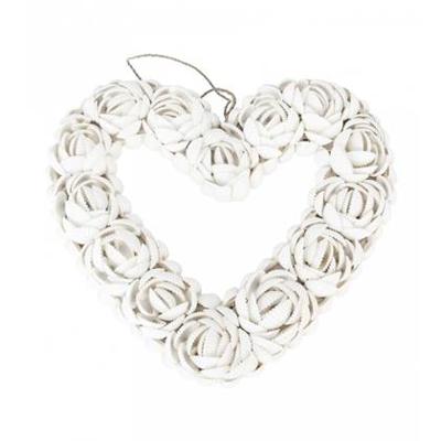 Bazar Bizar Ornament The Shell Heart white groot Bazar Bizar Ornament The Shell Heart white groot