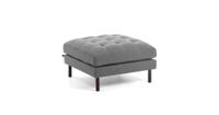 Voetenbank Debra grijs 80 x 80 cm - thumbnail