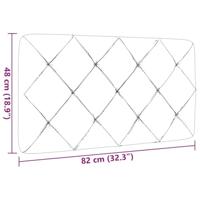 Hoofdbordkussen 80 cm stof taupe - thumbnail