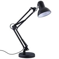 LED Bureaulamp Rety - Verstelbaar Retro Design - Mat Zwart E27 Fitting - thumbnail