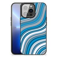 iPhone 13 Pro Max Back Case Waves Blue - thumbnail