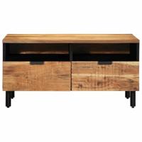 Salontafel with Drawer Bruin 80 x 54 x 40 cm Massief acaciahout - thumbnail