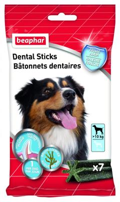 Beaphar Dental Sticks middel / grote hond 5 x 7 stuks