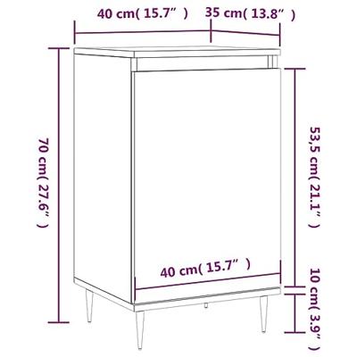 Dressoirs 2 st 40x35x70 cm bewerkt hout wit Dressoirs 2 st 40x35x70 cm bewerkt hout wit
