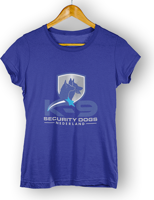 T-shirt Unisex Blauw - K9 Securitydogs - thumbnail