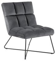 Bendt Fauteuil 'Kristian' Velvet, kleur Donkergrijs - thumbnail