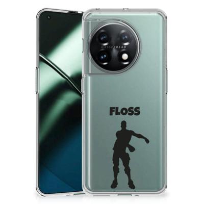 OnePlus 11 Telefoonhoesje met Naam Floss OnePlus 11 Telefoonhoesje met Naam Floss