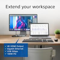 ACT usb-c 4k docking station for hdmi monitor, ethernet pd - thumbnail
