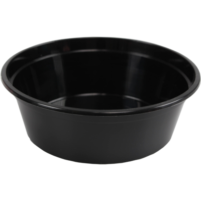 Bak | PP | 225ml | Ø119mm | kunststof cup | 39mm | zwart | 500 stuks