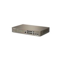 Tenda TEG5312F Gigabit Managed L3 Ethernet-switch, 10 Gigabit Base-T Ethernet-poorten met 2 Gigabit Base-X SFP, QoS, multi-aanvalbeveiliging, desktop en rackmontage, stalen constructie - thumbnail