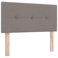 Boxspringbed met matras stof taupe 90x200 cm - thumbnail