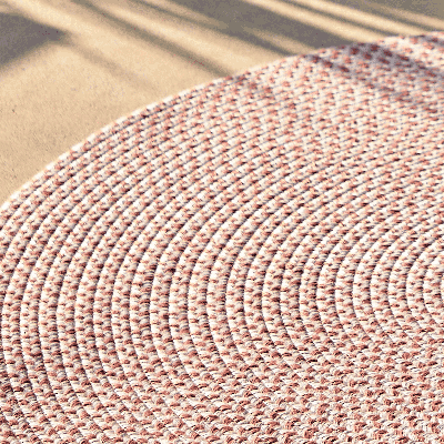 Kave Home Rond Vloerkleed 'Rodhe' 150cm, kleur Terracotta