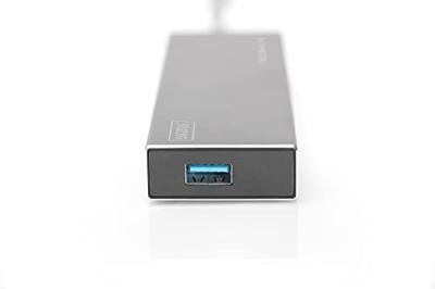 Digitus DA-70241-1 DA-70241-1 USB-hub 7 poorten USB-A USB 3.0 5 GBit/s Met aluminium behuizing Zwart Digitus DA-70241-1 DA-70241-1 USB-hub 7 poorten USB-A USB 3.0 5 GBit/s Met aluminium behuizing Zwart