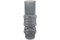 Vaas Marci glas ro 11x11x32 cm grijs Countryfield - Countryfield - thumbnail