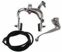 Alhonga knijprem set achter aluminium zilver - thumbnail