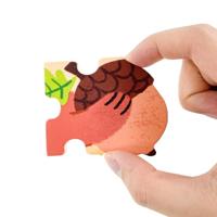 Houten puzzel Nut 16st - DJECO meerkleurig - thumbnail