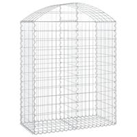 VidaXL Schanskorf gewelfd 100x50x120/140 cm gegalvaniseerd ijzer - thumbnail