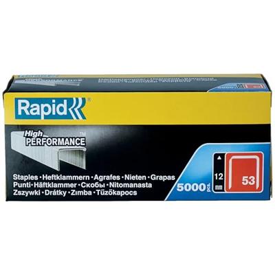 Rapid Nieten 12mm Type 53 Gegalvaniseerd, Box 5000st Lengte 12mm