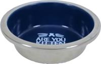Katteneetbak RVS/melamine 11 cm blauw Eet-en-drinkbakken-kat Gebr. de Boon - Gebr de boon - thumbnail