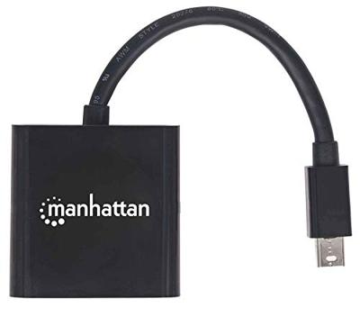 Manhattan 152570 Mini-displayport Adapter [1x Mini-DisplayPort stekker - 1x HDMI-bus] Zwart Afgeschermd, UL gecertificeerd 15.00 cm