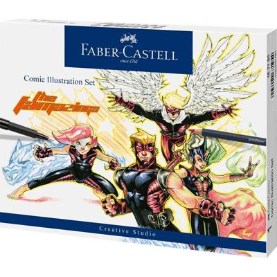 Faber Castell FC-167195 Tekenstift Faber-Castell Pitt Artist Pen Comic Illustratie Set