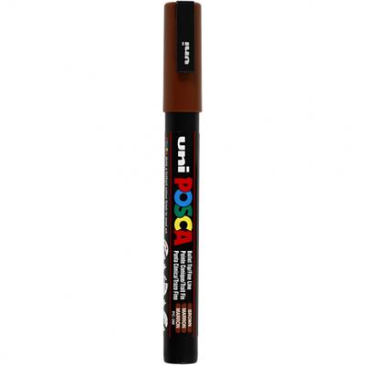 Uni Posca pc3m acrylmarker bruin - ronde punt tot 1,3 mm