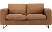 Goossens Excellent Bank Jovani bruin, leer, 2-zits, urban industrieel - thumbnail