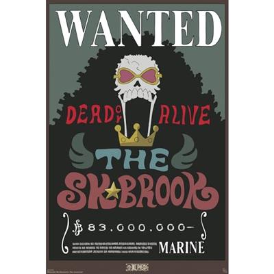 Poster One Piece - Wanted Brook 61x91,5cm Poster One Piece - Wanted Brook 61x91,5cm