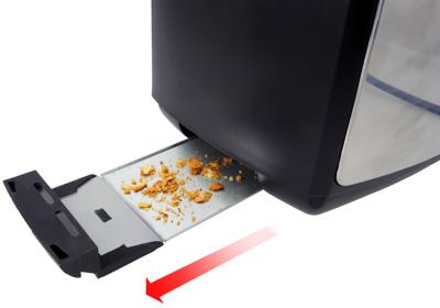 Trisa Crispy Snack Broodrooster RVS, Zwart