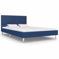 vidaXL Bedframe stof blauw 120x200 cm - thumbnail