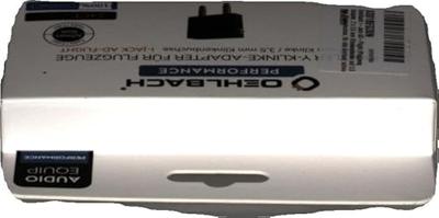 Oehlbach D1C35015 i-Jack AD-Flight Jackplug Audio Y-adapter [1x Jackplug female 3,5 mm - 2x Jackplug male 3,5 mm] Zwart