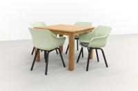 Hartman Sophie tuinstoel French green/Rome brown 100 cm. - 5-delig - thumbnail