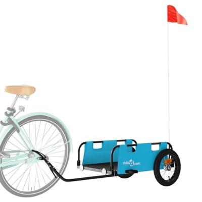 Fietstrailer oxford stof en ijzer blauw Fietstrailer oxford stof en ijzer blauw