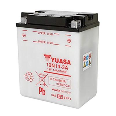 YUASA batterij "12n14-3a". battery 12n14-3a standard without sp